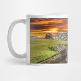 St Andrews Golf Course Vivid Sunset Mug